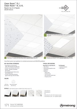 Cielos de Fibra Mineral - Clean Room VL