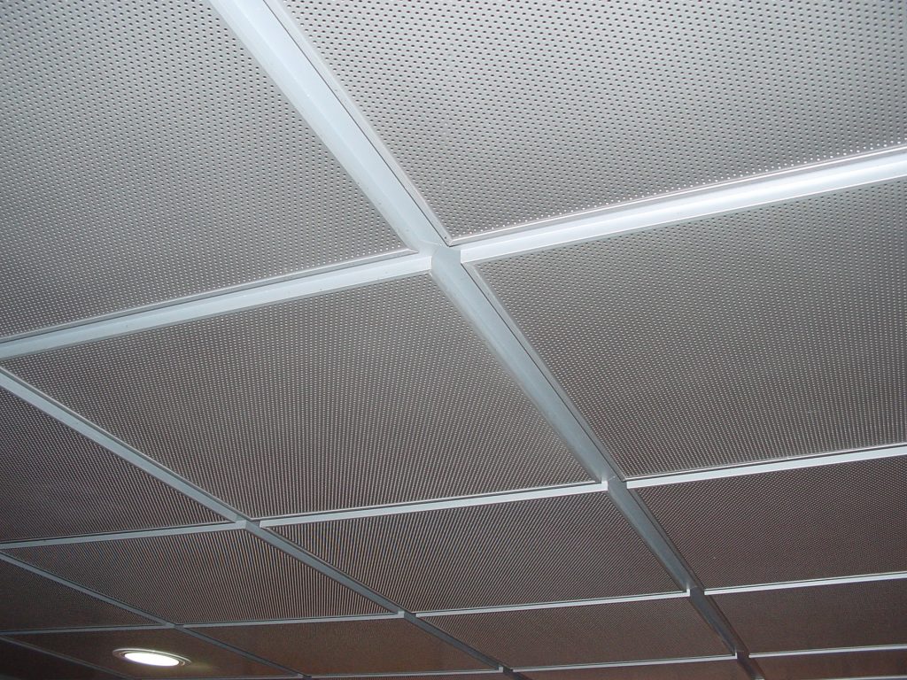 Cielorraso PERFIL SISTEMA 125 detalle techo plano