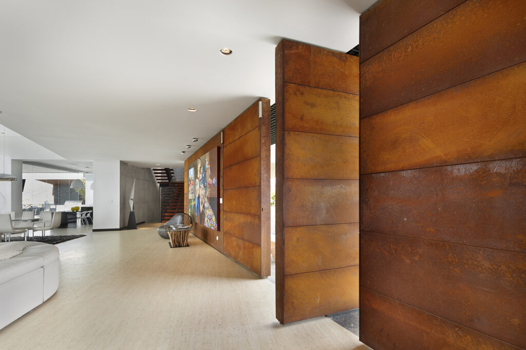 Acero corten aplicado en revestimientos de arquitectura interior y exterior